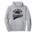 Busy Raising Ballers Volleyball Cheer Hoodie - Unique Graphic Men Women - T-Shirt, Sweatshirt, Hoodie