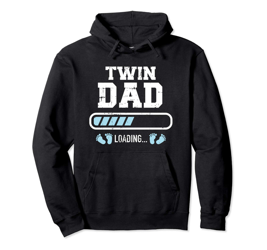 Twin Dad Loading Hoodie - Unique Graphic for Adults - T-Shirt, Sweatshirt, Hoodie