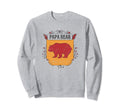 Papa Bear Fathers Day Sweatshirt - Aesthetic Graphic for Adults - T-Shirt, Sweatshirt, Hoodie
