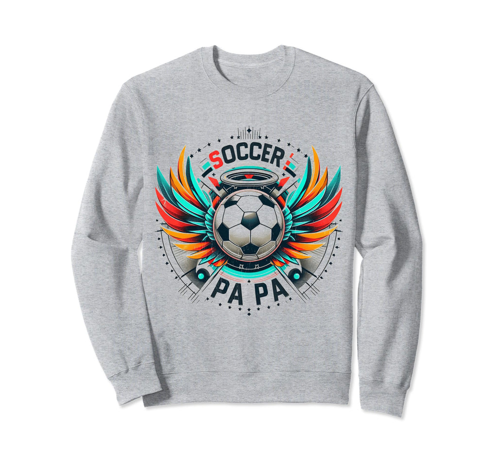 Soccer Papa Family Matching Dad Sweatshirt - Minimalist Print for Adults - T-Shirt, Sweatshirt, Hoodie