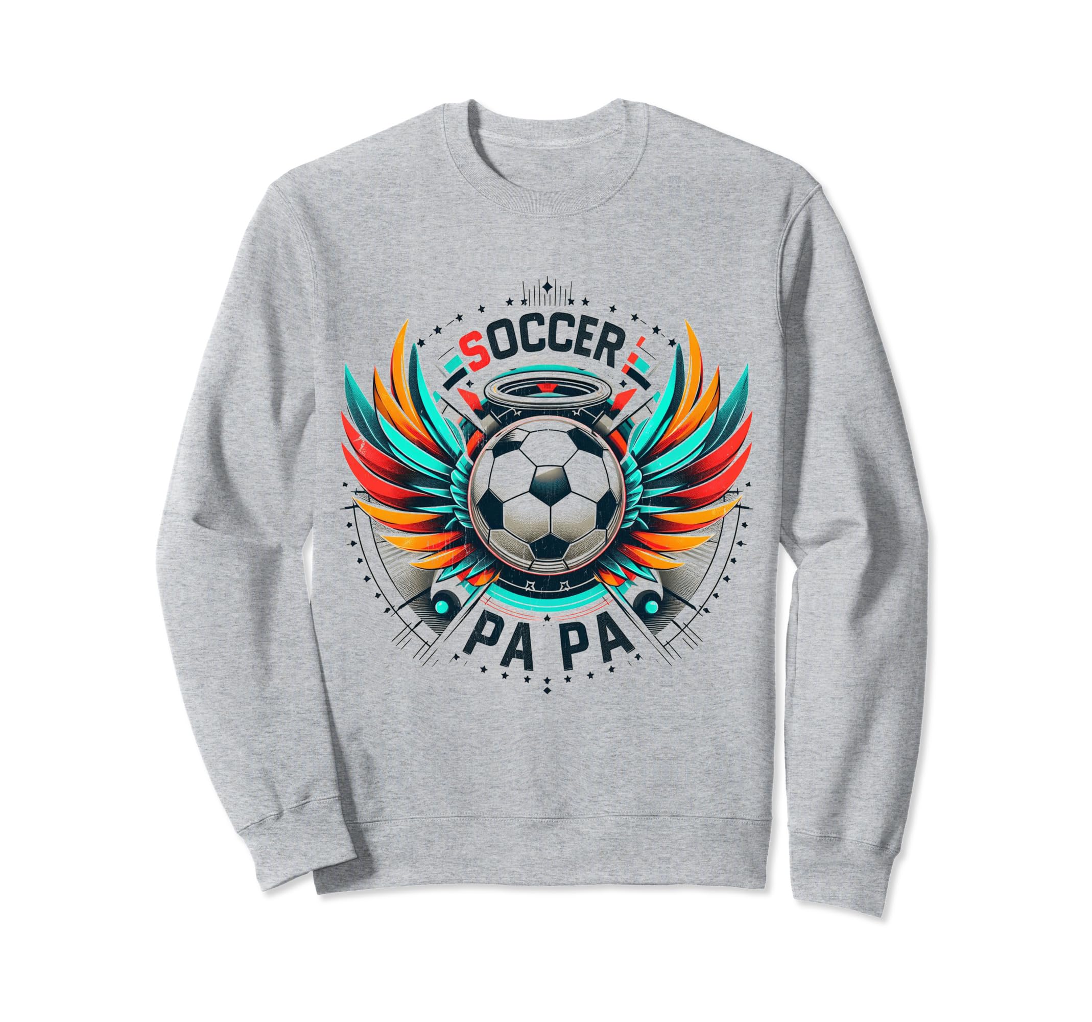 Soccer Papa Family Matching Dad Sweatshirt - Minimalist Print for Adults - T-Shirt, Sweatshirt, Hoodie