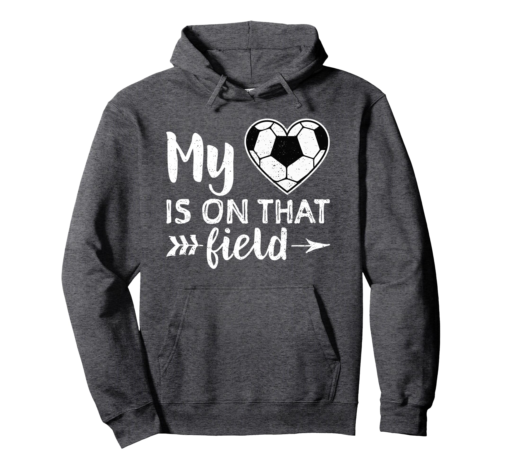 My Heart Is That Field Soccer Soccer Mom Hoodie - Aesthetic Graphic Unisex - T-Shirt, Sweatshirt, Hoodie