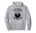Bearded Lover Daddy Funny Beard Dad Hoodie - Trendy Graphic for Adults - T-Shirt, Sweatshirt, Hoodie