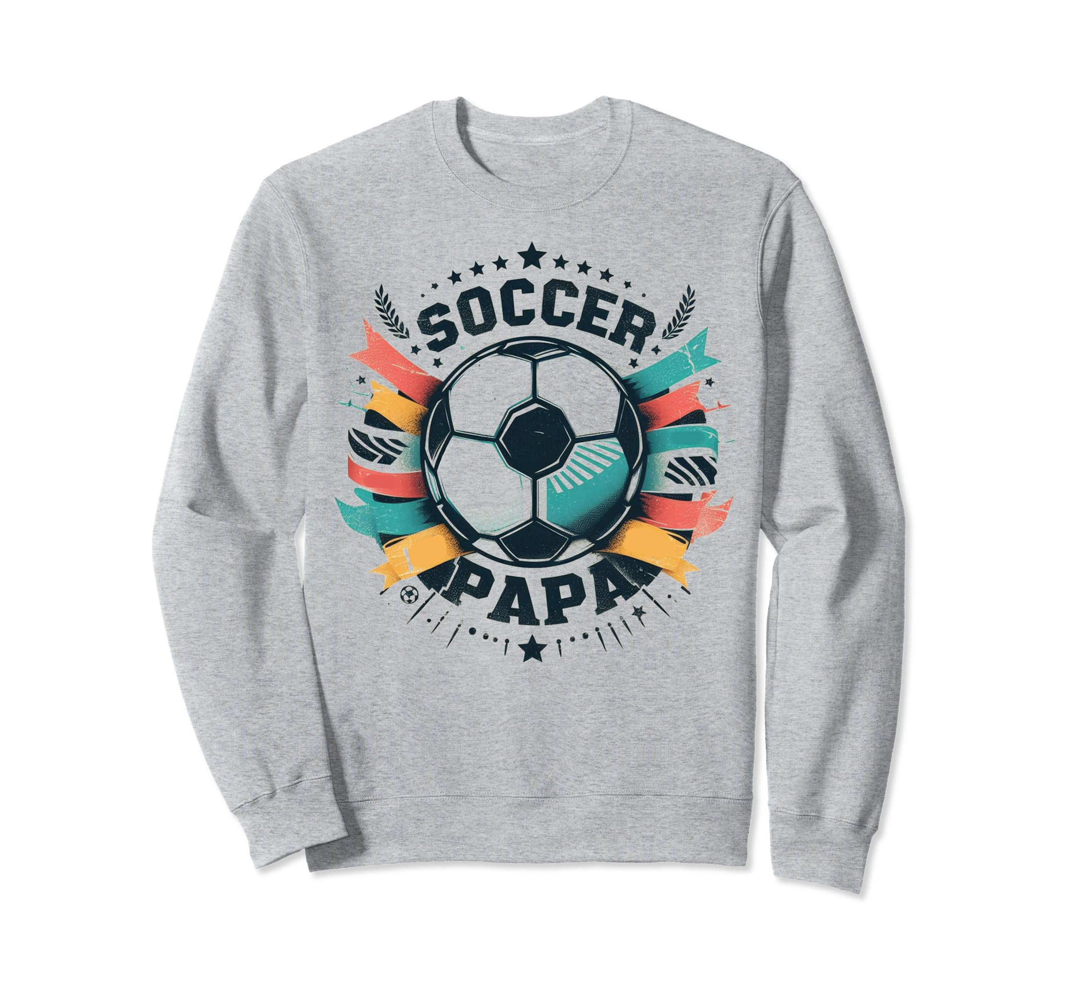 Soccer Papa Family Matching Dad Sweatshirt - Novelty Apparel Unisex - T-Shirt, Sweatshirt, Hoodie
