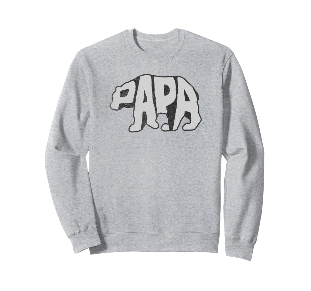 Trendy Centered Papa Bear Sweatshirt - Graphic Print for Adults - T-Shirt, Sweatshirt, Hoodie