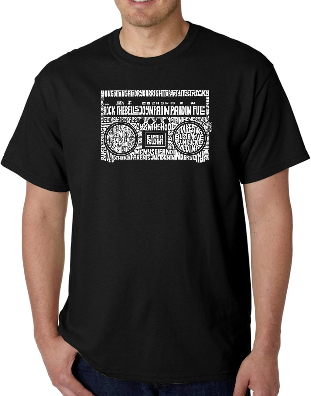 Men's Word Art Greatest Rap Hits of The 1980's - Adult & Kids T-Shirts, Sweatshirts & Hoodies apparel design preview 1