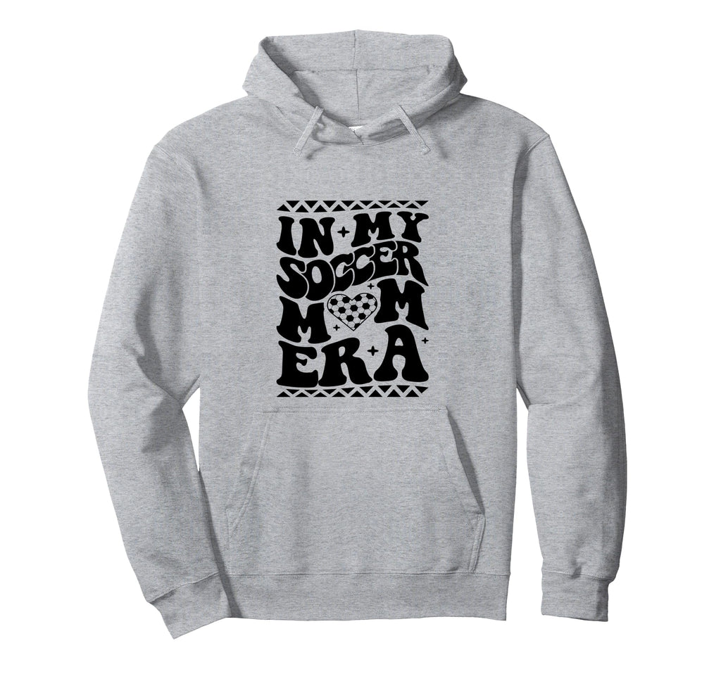My Soccer Mom Era Groovy Soccer Mama Hoodie - Novelty Apparel for Adults - T-Shirt, Sweatshirt, Hoodie