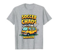 Soccer Chaos Manager Funny Soccer Mom T-Shirt - Minimalist Print for Adults - T-Shirt, Sweatshirt, Hoodie