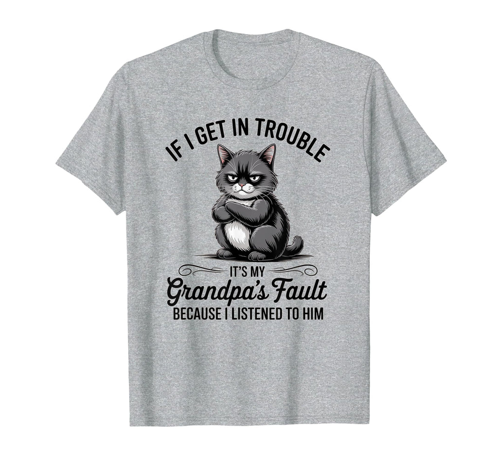 Grandpas Little Trouble Sidekick T-Shirt - Streetwear Style Unisex - T-Shirt, Sweatshirt, Hoodie