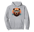 Papa Bear Sunglasses Funny Bear Dad Hoodie - Aesthetic Graphic Unisex - T-Shirt, Sweatshirt, Hoodie