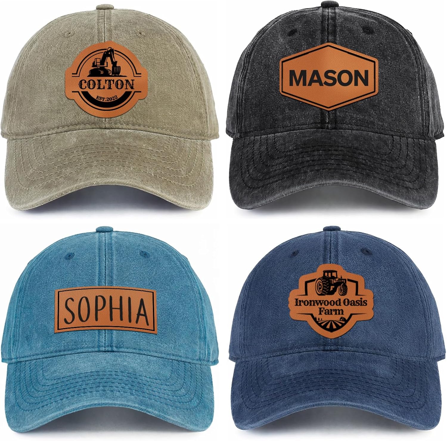 Personalized Toddler Baby Baseball Hats,Custom Caps - Adult & Kids T-Shirts, Sweatshirts & Hoodies apparel design preview 1