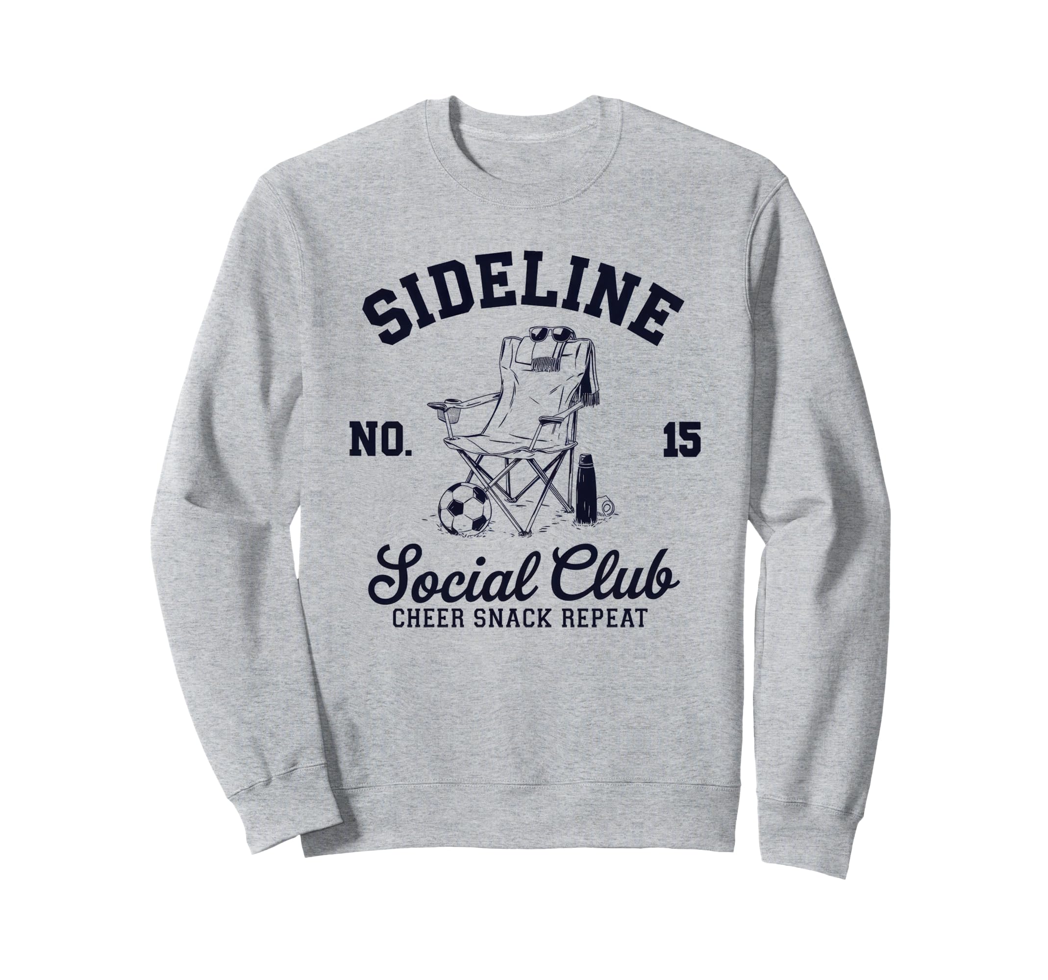 Sideline Social Club Soccer Mom Sweatshirt - Fun Novelty Design for Adults - T-Shirt, Sweatshirt, Hoodie