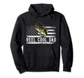Reel Dad Fishing Flag Gift Dad Hoodie - Casual Everyday Wear for Adults - T-Shirt, Sweatshirt, Hoodie