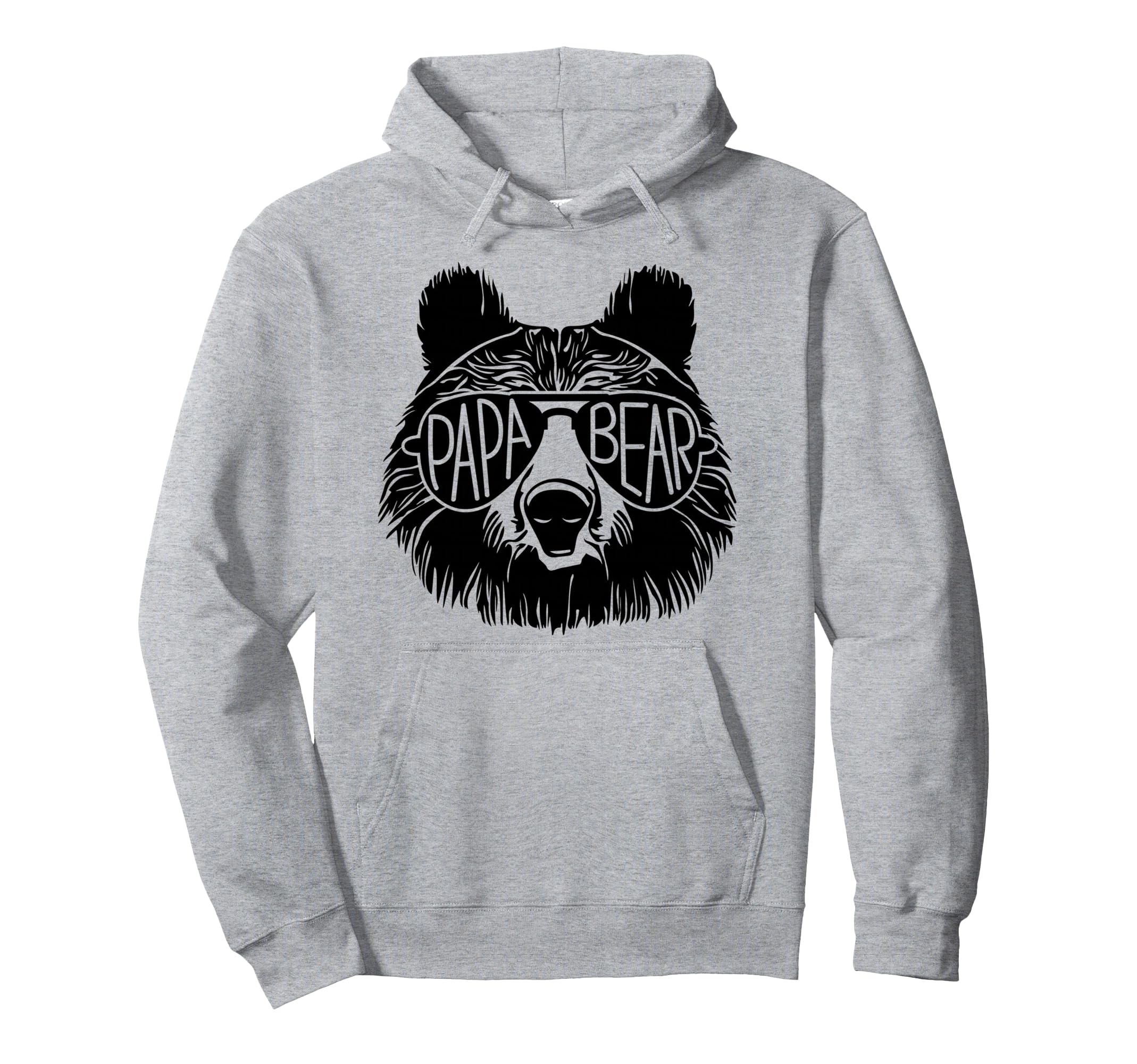 Papa Bear Sunglasses Fathers Day Dad Hoodie - Trendy Graphic for Adults - T-Shirt, Sweatshirt, Hoodie