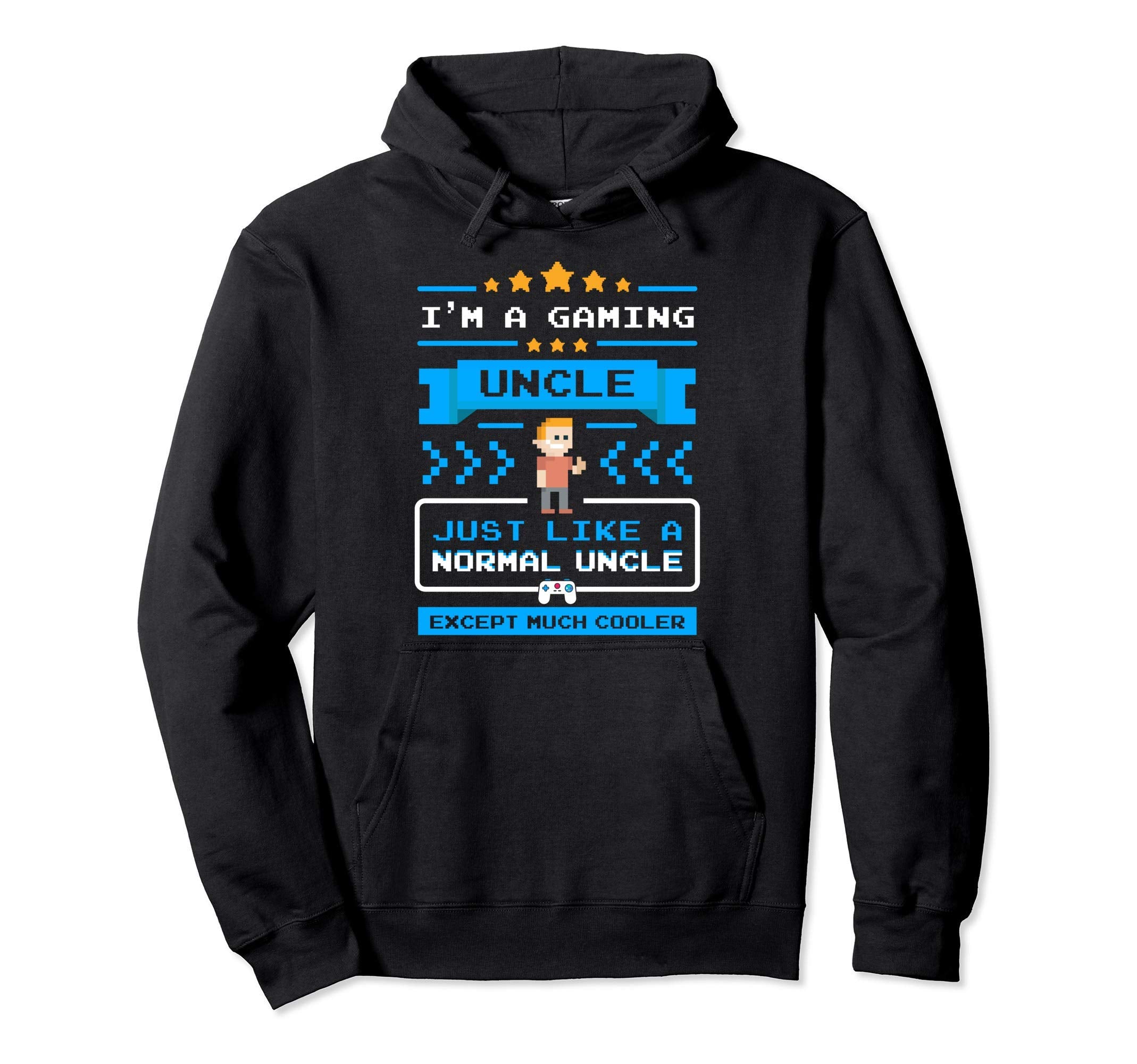 Uncle Gamer Gaming Funny New Uncle Hoodie - Novelty Apparel Unisex - T-Shirt, Sweatshirt, Hoodie