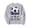 Groovy Soccer Dad Daddy Father Happy Sweatshirt - Graphic Print for Adults - T-Shirt, Sweatshirt, Hoodie