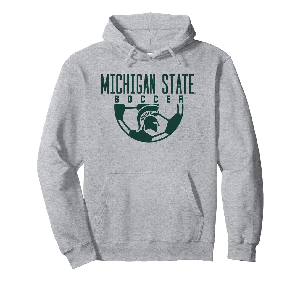 Michigan State Msu Spartans Soccer Arch Hoodie - Custom Art Print Men Women - T-Shirt, Sweatshirt, Hoodie