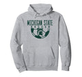 Michigan State Msu Spartans Soccer Arch Hoodie - Custom Art Print Men Women - T-Shirt, Sweatshirt, Hoodie