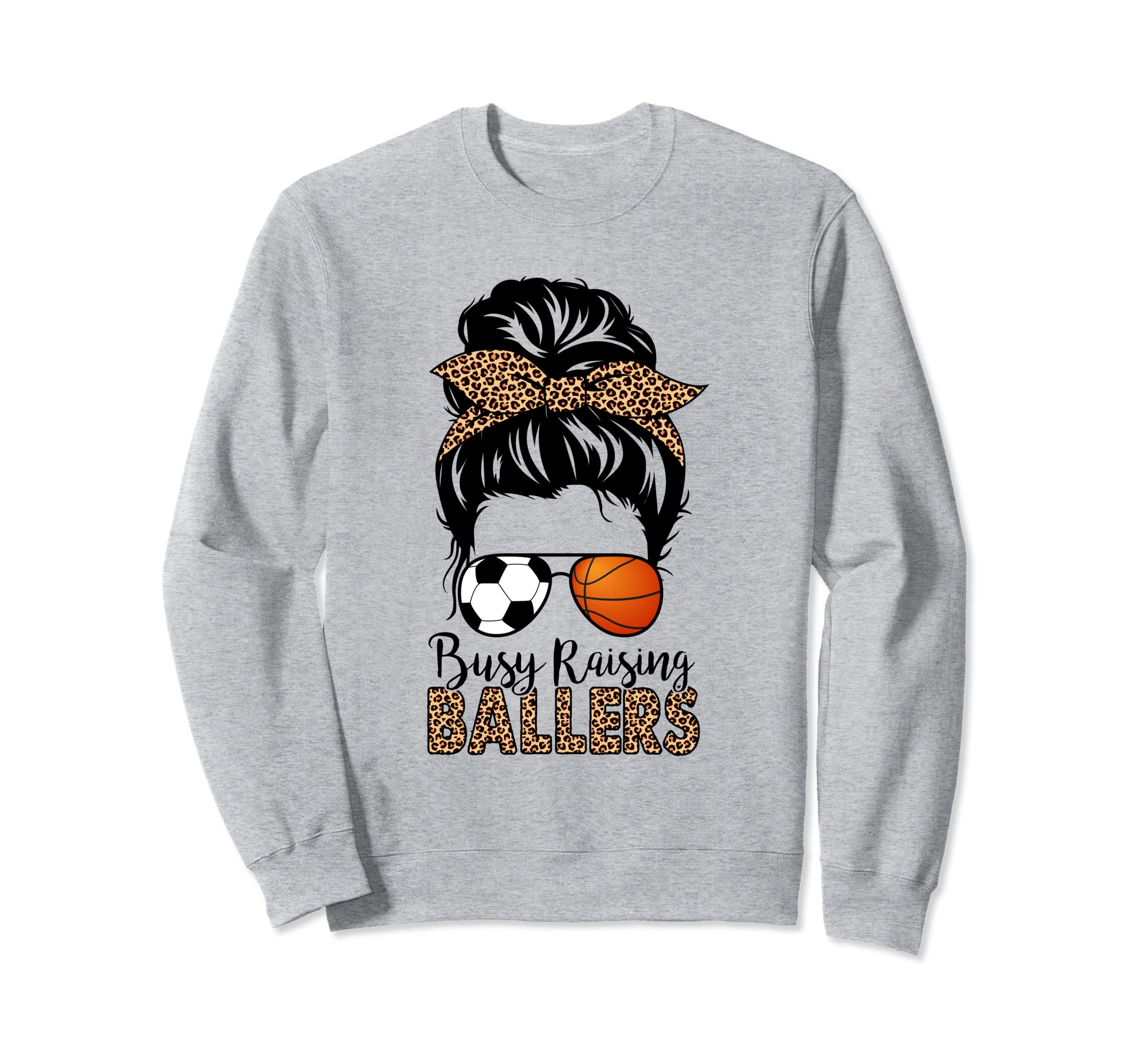 Soccer And Basketball Mom Messy Sweatshirt - Novelty Apparel for Adults - T-Shirt, Sweatshirt, Hoodie
