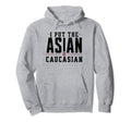 Funny Dad Joke I Put Asian Caucasian Hoodie - Custom Art Print Men Women - T-Shirt, Sweatshirt, Hoodie