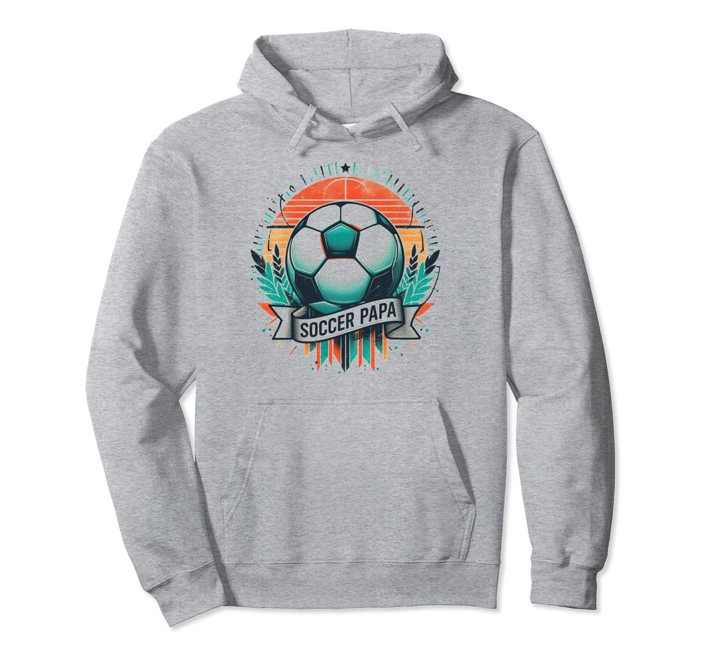 Soccer Papa Family Matching Dad Hoodie - Aesthetic Graphic for Adults - T-Shirt, Sweatshirt, Hoodie