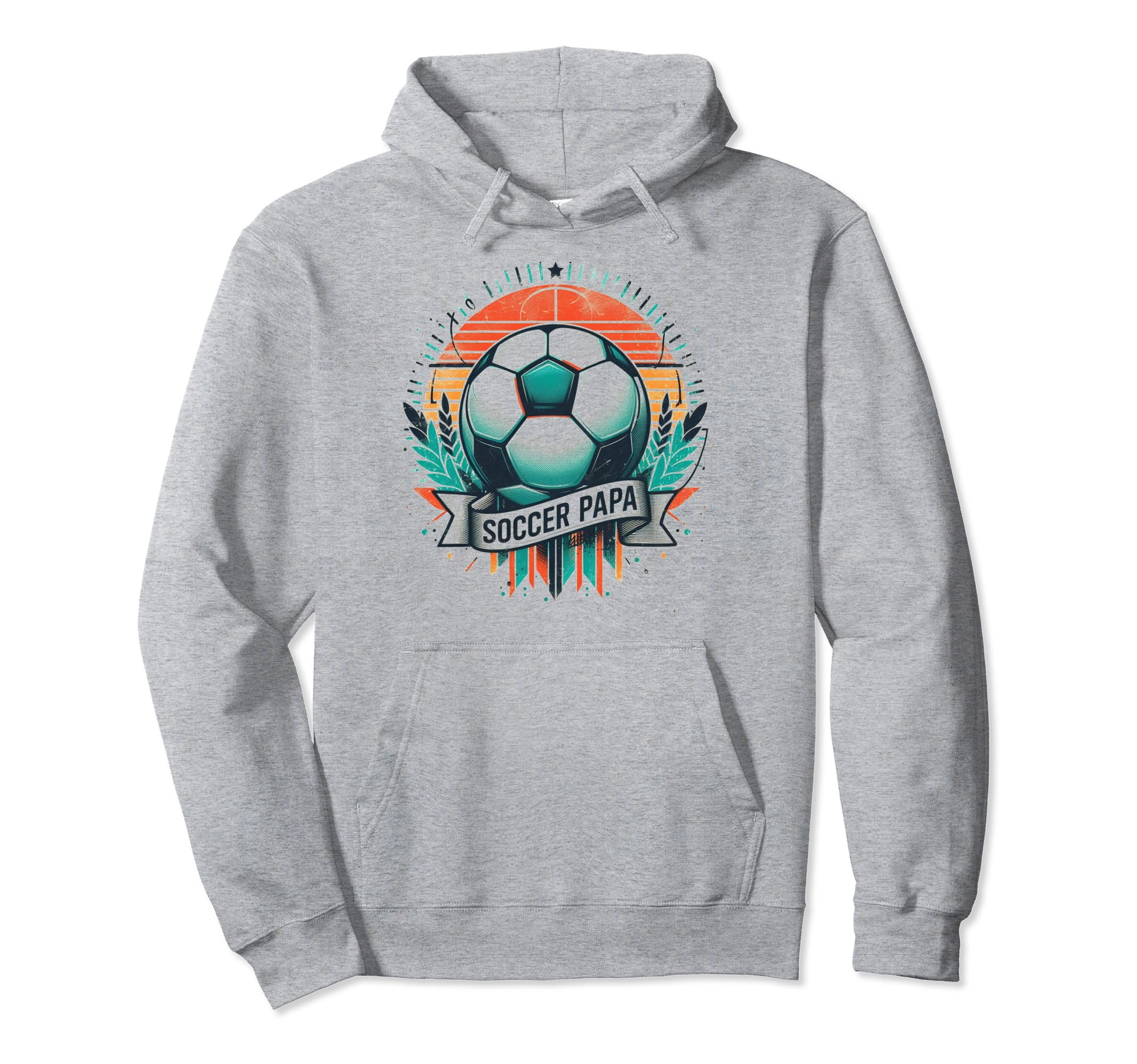 Soccer Papa Family Matching Dad Hoodie - Aesthetic Graphic for Adults - T-Shirt, Sweatshirt, Hoodie