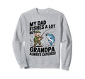Funny Grandpa Fishing Always Sweatshirt - Minimalist Print for Adults - T-Shirt, Sweatshirt, Hoodie