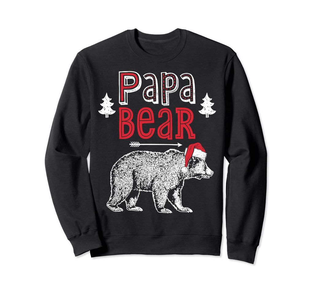 Papa Bear Santa Family Matching Sweatshirt - Minimalist Print Unisex - T-Shirt, Sweatshirt, Hoodie