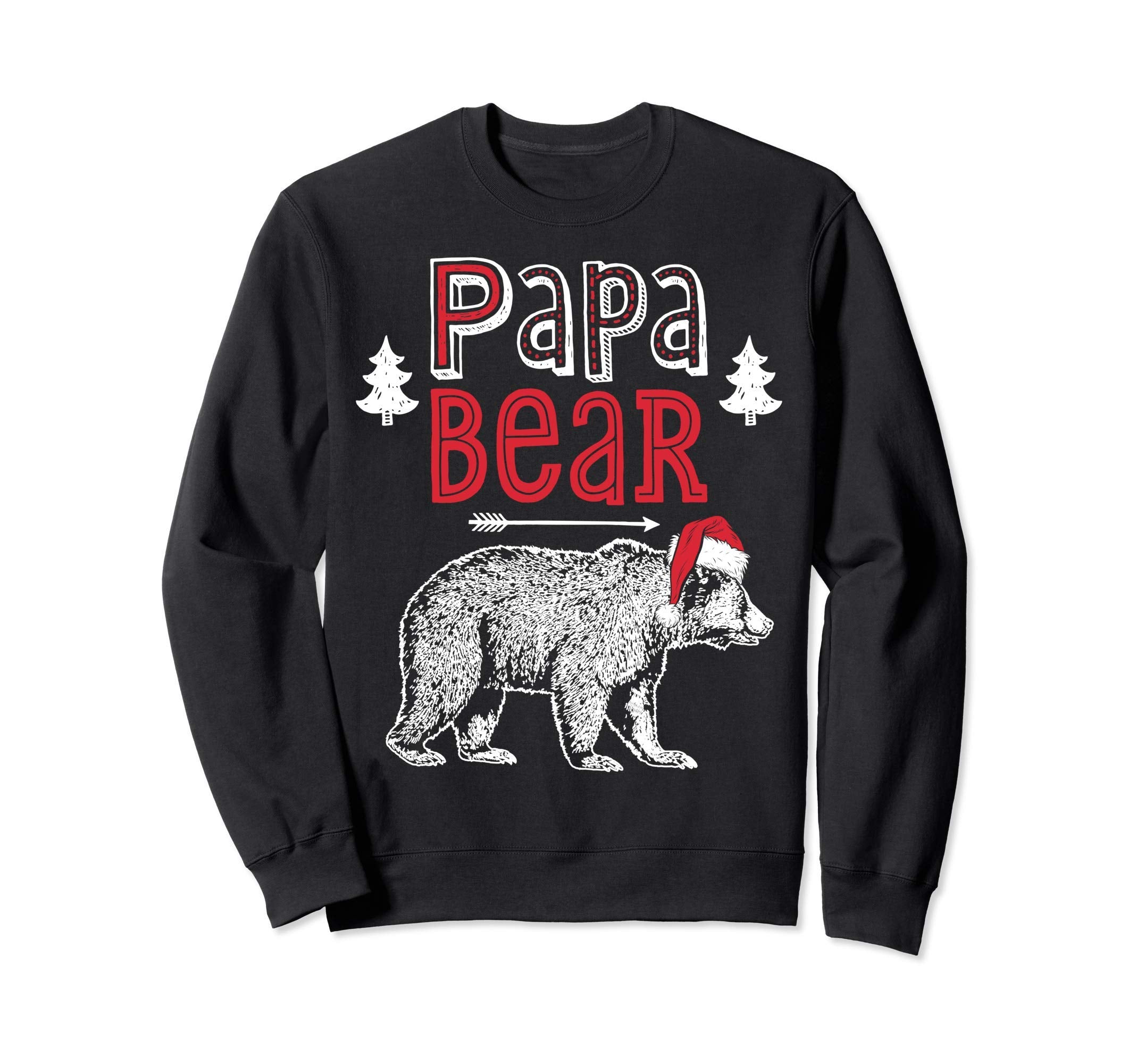 Papa Bear Santa Family Matching Sweatshirt - Minimalist Print Unisex - T-Shirt, Sweatshirt, Hoodie