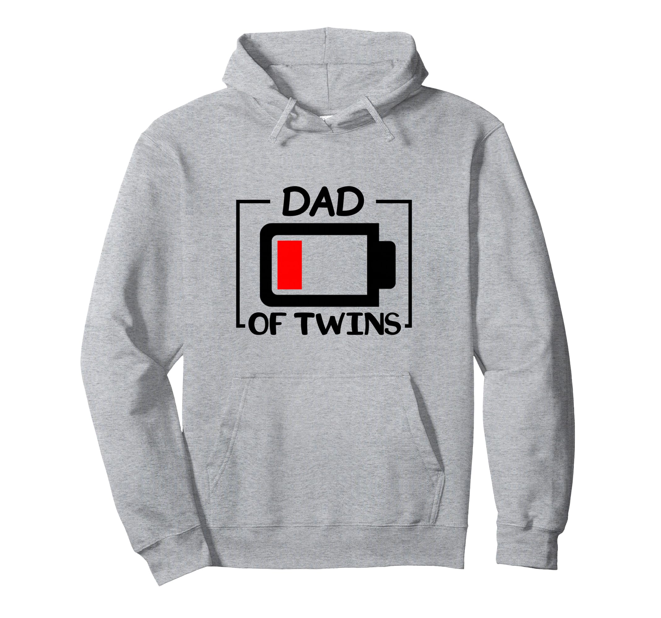 Dad Twins Low Battery Tired Twins Dad Hoodie - Graphic Print Unisex - T-Shirt, Sweatshirt, Hoodie