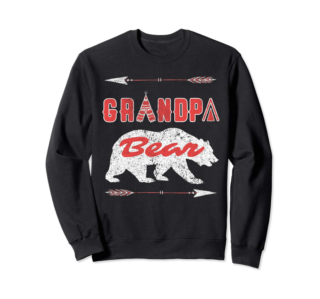 Grandpa Bear Fathers Day Grumpa Gift Sweatshirt - Graphic Print Men Women - T-Shirt, Sweatshirt, Hoodie