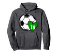 Womens Custom Soccer Mom Number 19 Heart Hoodie - Unique Graphic Men Women - T-Shirt, Sweatshirt, Hoodie