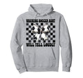 Warning Soccer Aunt Will Yell Loudly Hoodie - Minimalist Print for Adults - T-Shirt, Sweatshirt, Hoodie