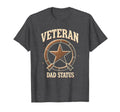 Veteran Dad Status Proud Military Father T-Shirt - Graphic Print Men Women - T-Shirt, Sweatshirt, Hoodie