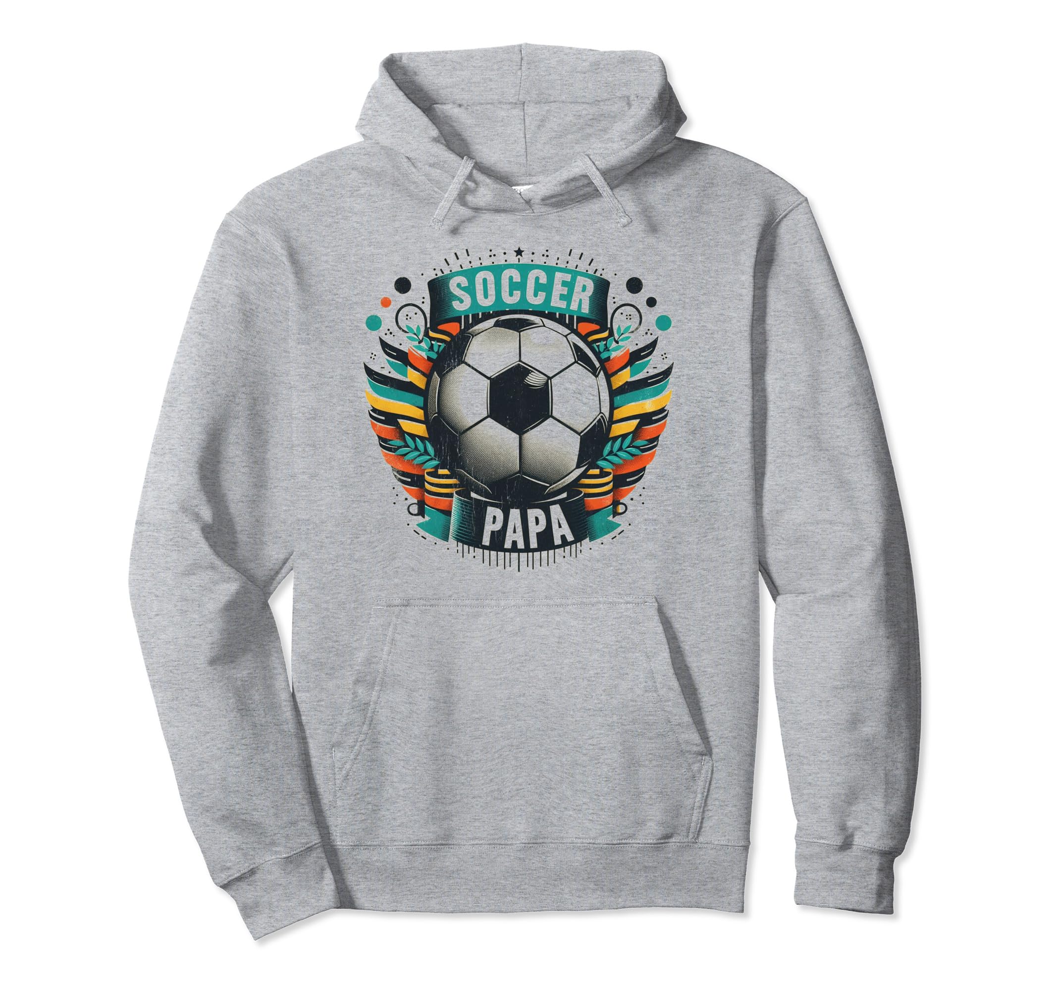 Soccer Papa Family Matching Dad Hoodie - Fun Novelty Design Men Women - T-Shirt, Sweatshirt, Hoodie