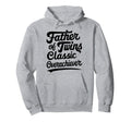 Twin Daddy Funny Twin Dad Hoodie - Graphic Print for Adults - T-Shirt, Sweatshirt, Hoodie
