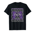 Cheer Papa Dad Bow Sport Cheerleader T-Shirt - Casual Everyday Wear Unisex - T-Shirt, Sweatshirt, Hoodie