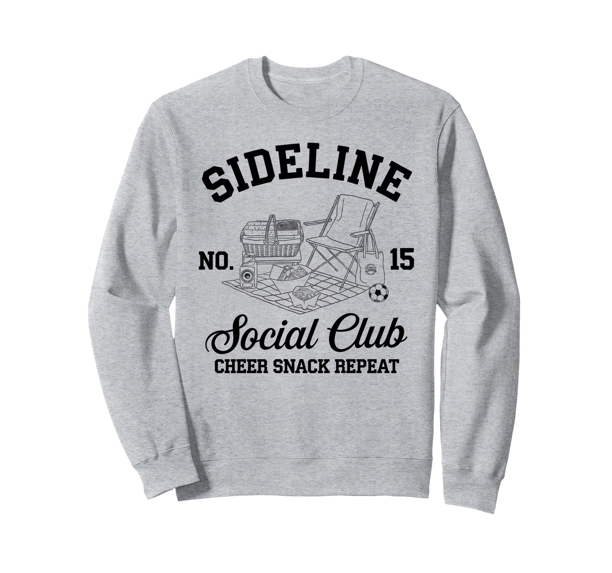 Sideline Social Club Soccer Mom Sweatshirt - Casual Everyday Wear Unisex - T-Shirt, Sweatshirt, Hoodie