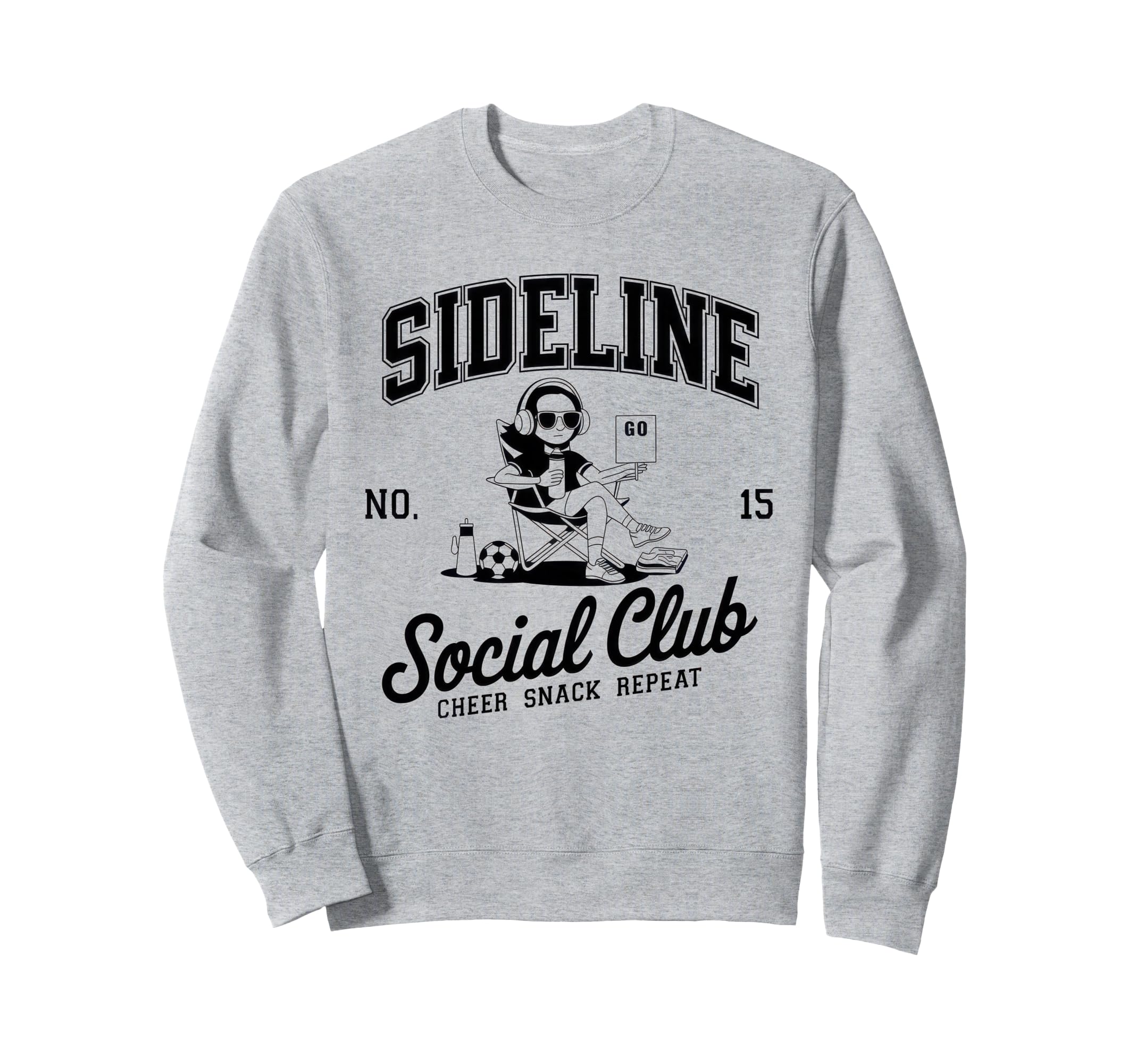 Sideline Social Club Soccer Mom Sweatshirt - Fun Novelty Design Men Women - T-Shirt, Sweatshirt, Hoodie