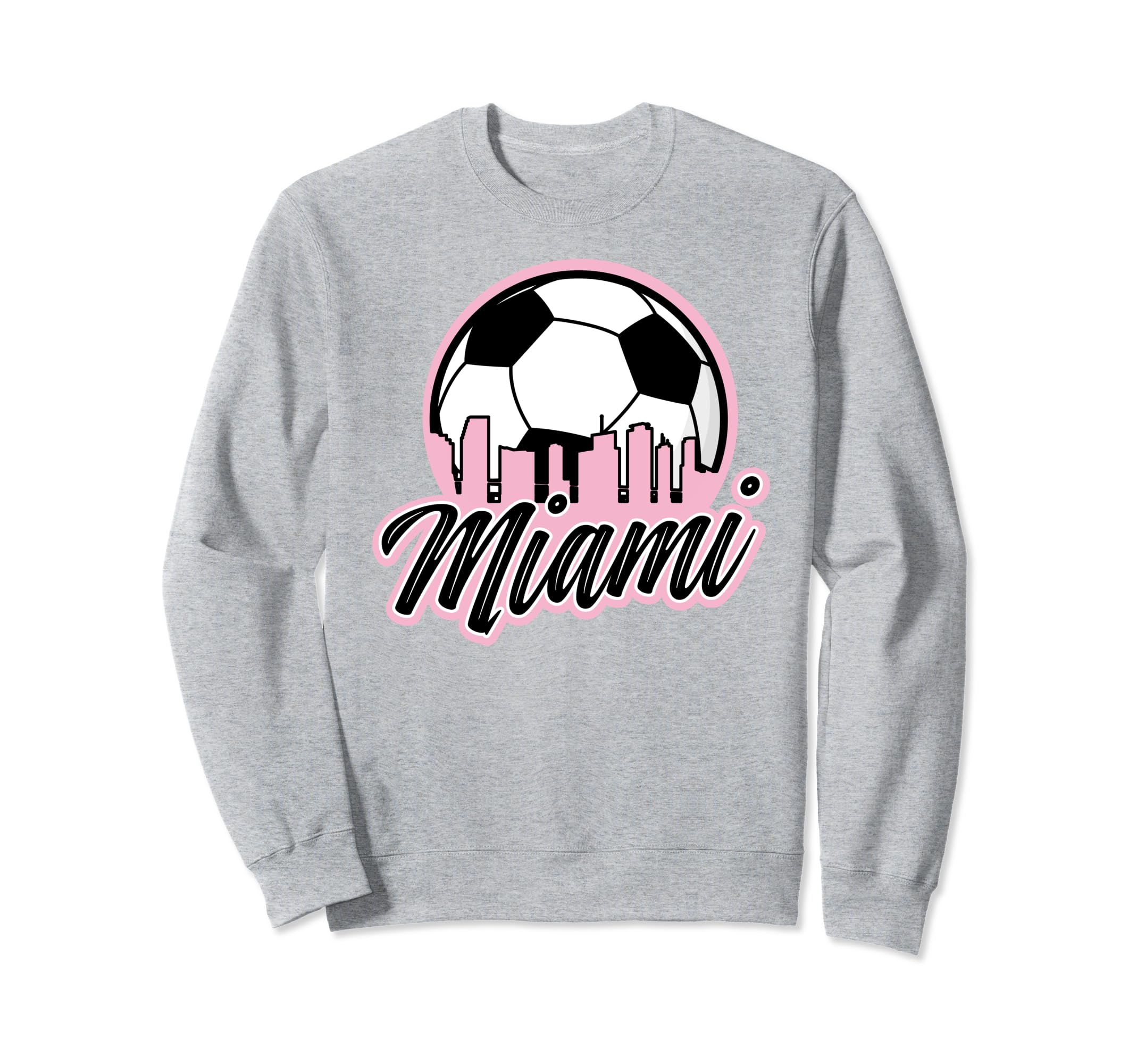 Miami Soccer Fans Related Products Sweatshirt - Minimalist Print for Adults - T-Shirt, Sweatshirt, Hoodie