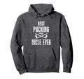 Mens Hockey Uncle Best Pucking Uncle Hoodie - Novelty Apparel for Adults - T-Shirt, Sweatshirt, Hoodie