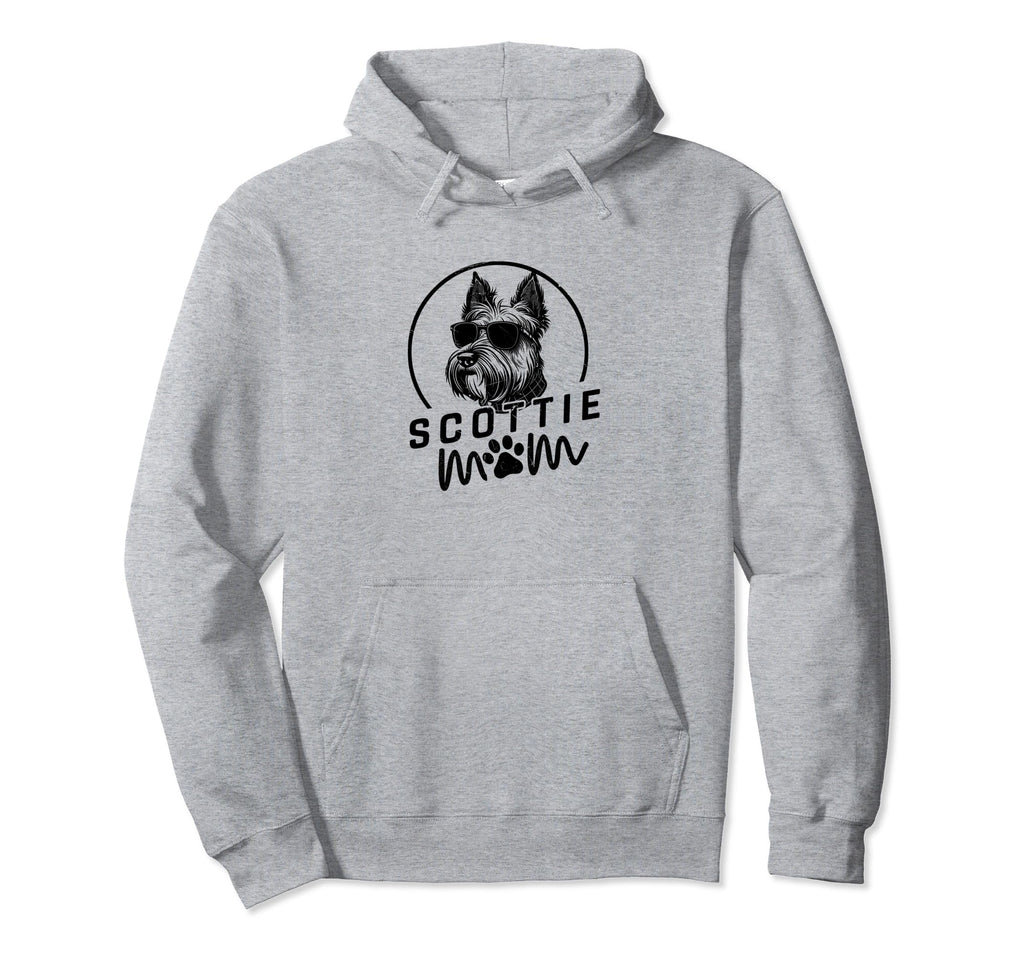 Scottie Dog Mom Face Gifts Funny Dog Hoodie - Minimalist Print Men Women - T-Shirt, Sweatshirt, Hoodie