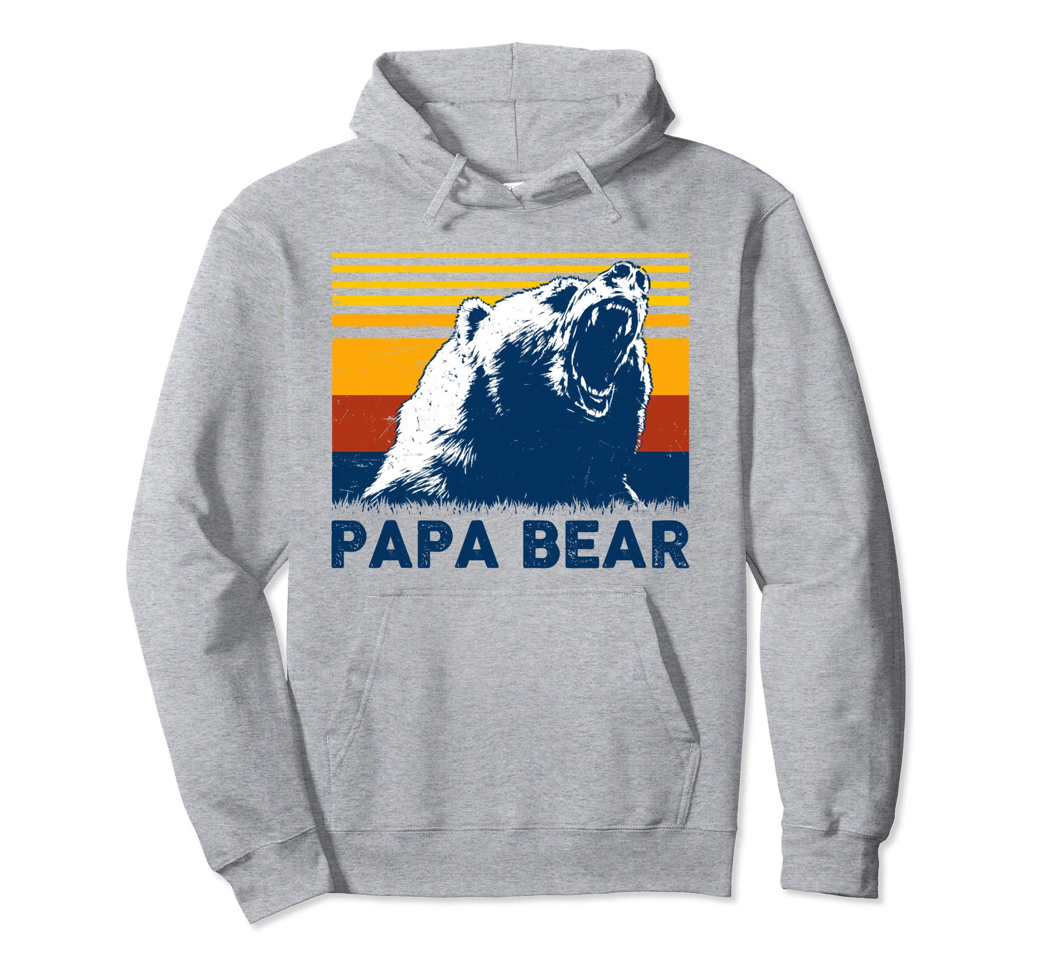 Papa Bear Funny Camping Camper Gift Dad Hoodie - Novelty Apparel Unisex - T-Shirt, Sweatshirt, Hoodie