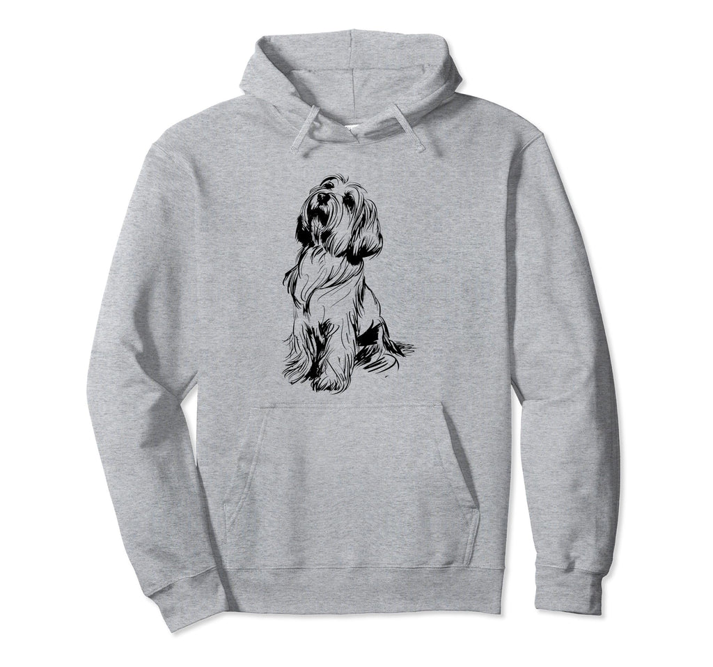 Bearded Collie Dog Line Art Minimalist Mom Hoodie - Graphic Print Unisex - T-Shirt, Sweatshirt, Hoodie