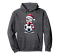 Snowman Sports Athlete Sporty Hoodie - Casual Everyday Wear Men Women - T-Shirt, Sweatshirt, Hoodie