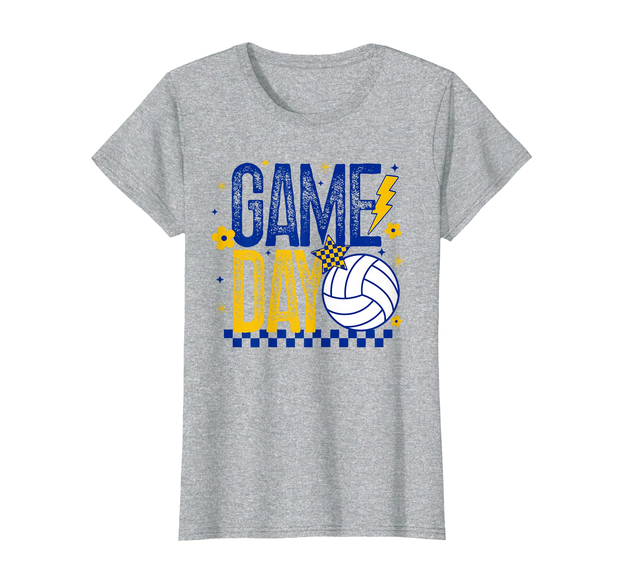 Volleyball Game Day Volleyball Mom Blue T-Shirt - Graphic Print for Adults - T-Shirt, Sweatshirt, Hoodie