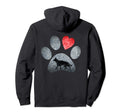 German Shepherd Paws Dog Lovers Red Hoodie - Aesthetic Graphic for Adults - T-Shirt, Sweatshirt, Hoodie