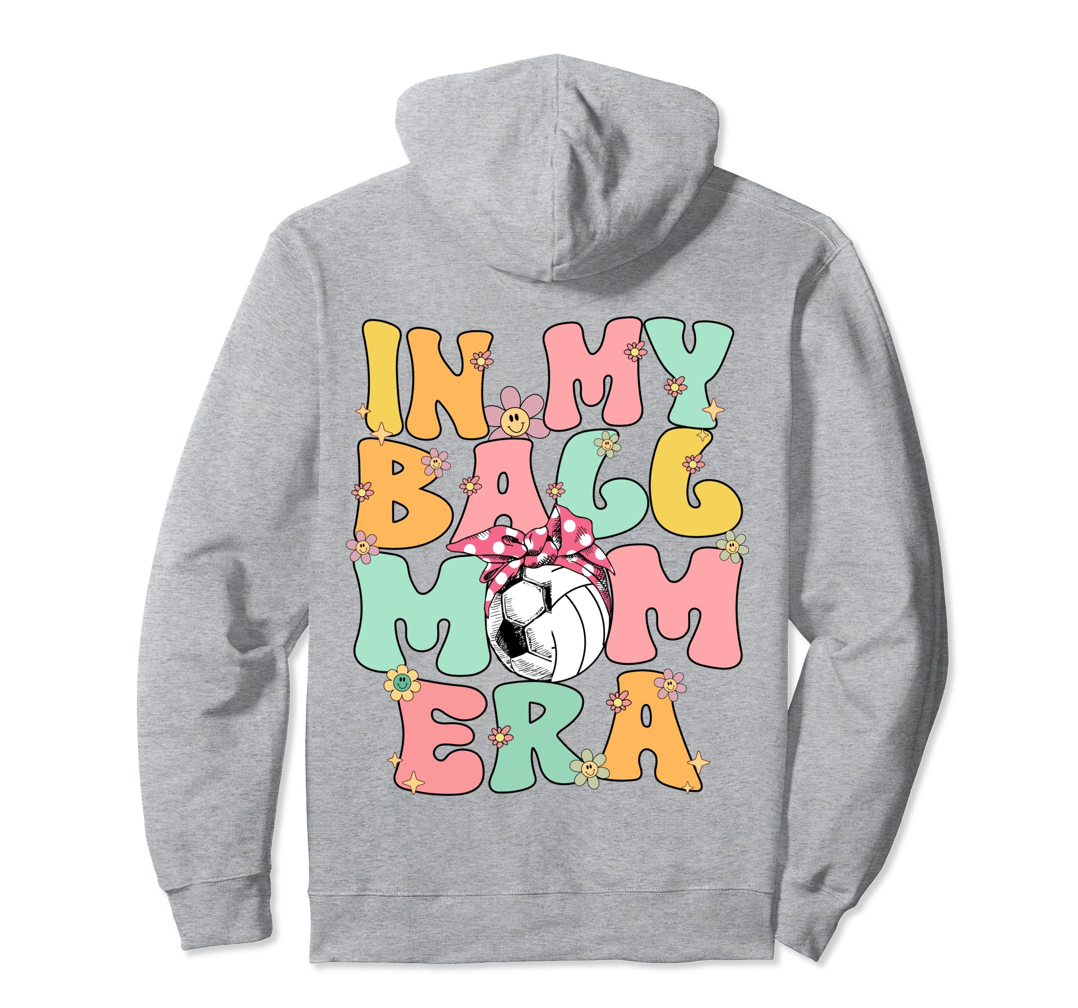 My Ball Mom Era Groovy Soccer Hoodie - Aesthetic Graphic Men Women - T-Shirt, Sweatshirt, Hoodie