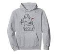 Rescue Dog Pitbull Rescue Mom Adopt Dont Hoodie - Trendy Graphic Men Women - T-Shirt, Sweatshirt, Hoodie