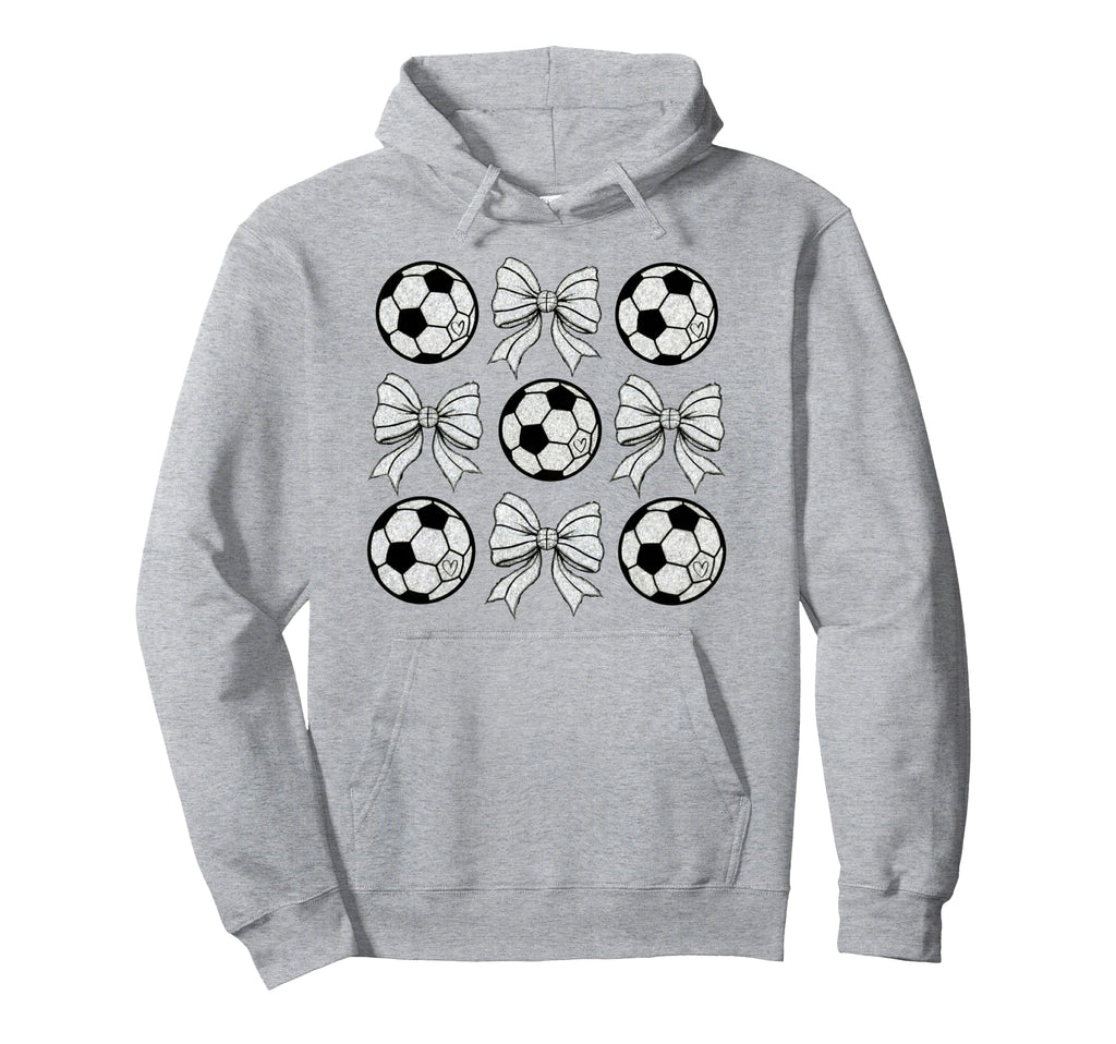 Soccer Bow Game Day Soccer Coquette Hoodie - Streetwear Style for Adults - T-Shirt, Sweatshirt, Hoodie